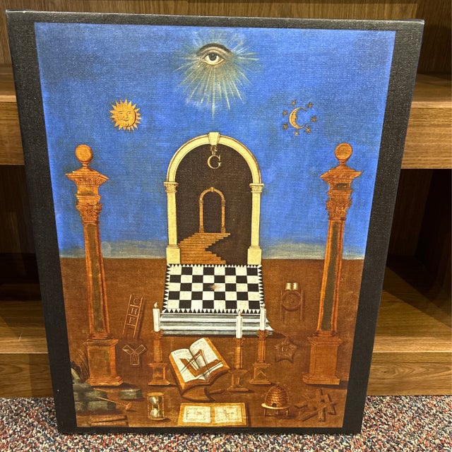 The AW22 Fellowcraft Tracing Board - Alexandria-Washington Lodge